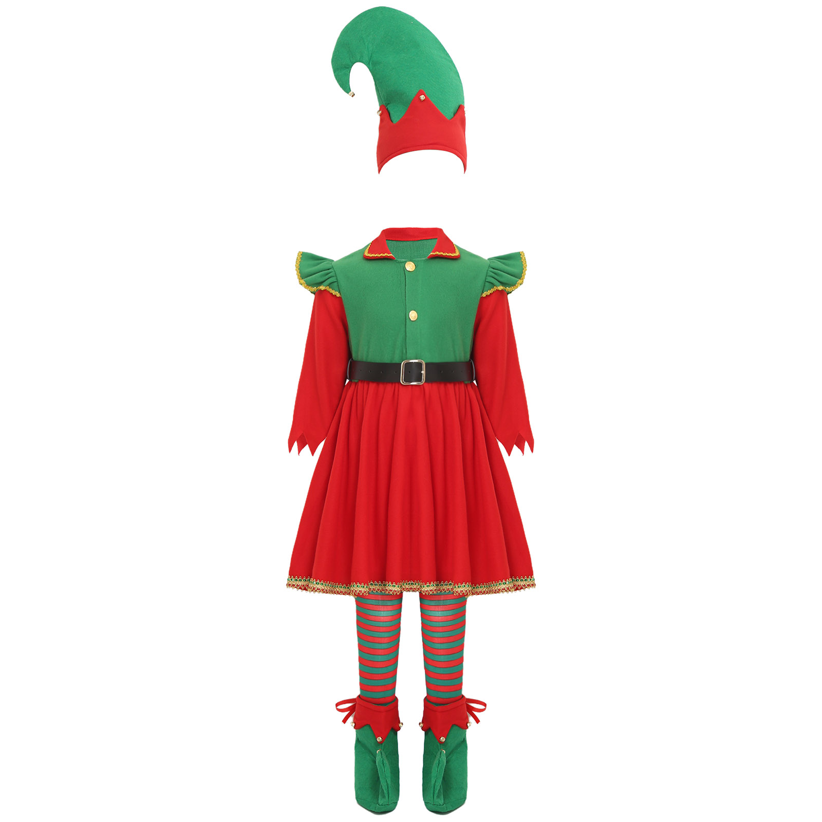 Elf Girl Christmas Costume San - Elf Costume Christmas avis et prix