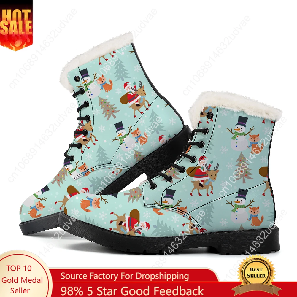 Christmas Plush Boots Mens Wom - Christmas Lights Outdoor avis et prix