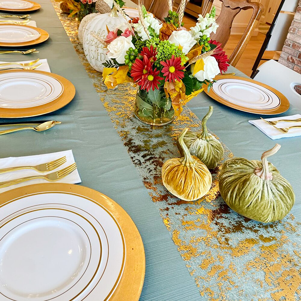 Sparkle Metallic Gold Thin Tab - Christmas Table Runner avis et prix