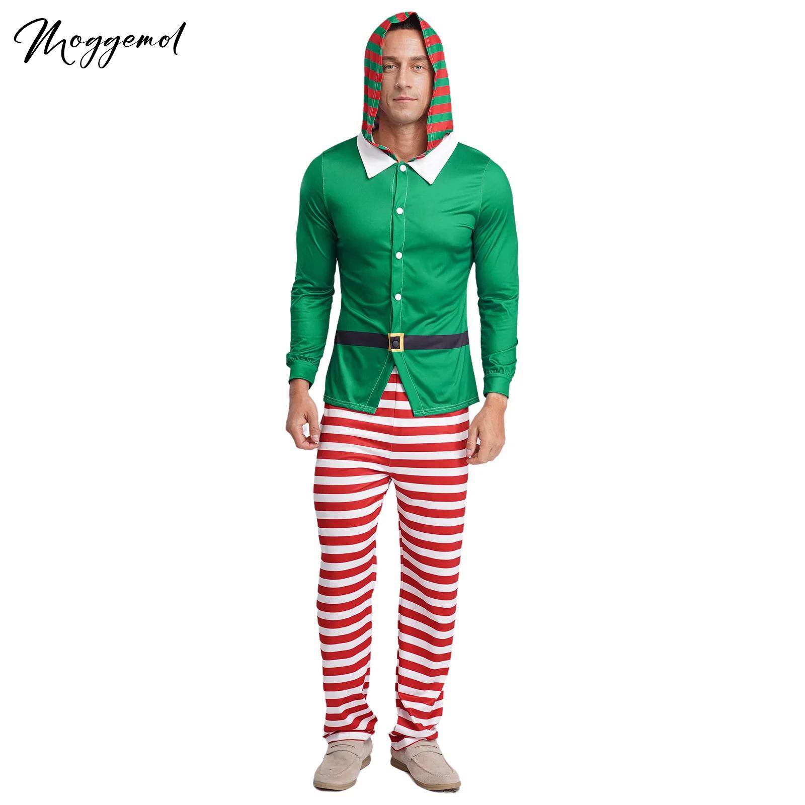 Mens Christmas Elf Pajamas Par - Elf Costume Christmas avis et prix