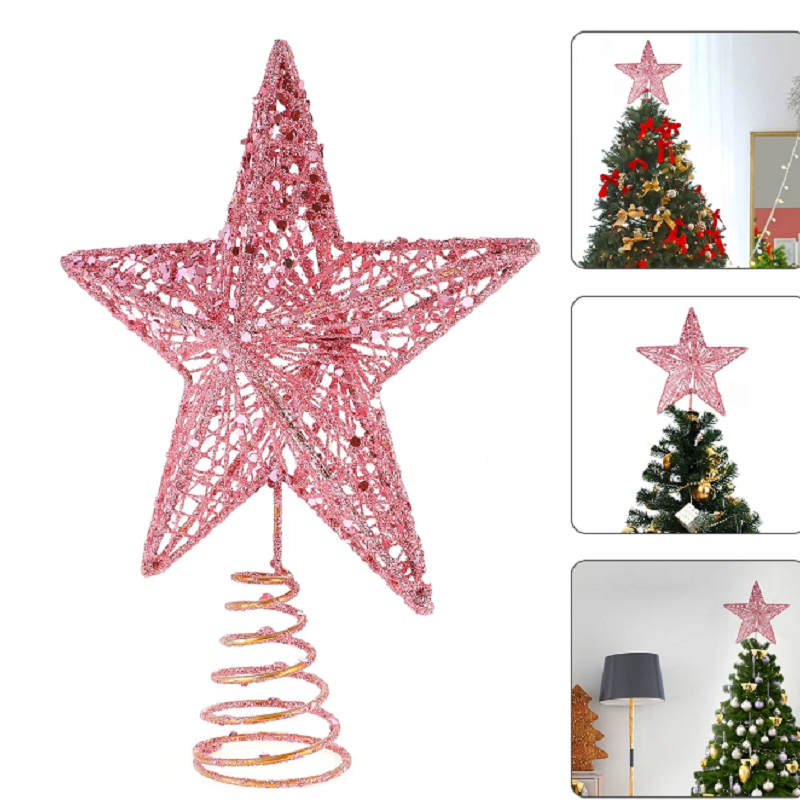 Christmas Pink Pentagon Top St - Star Tree Topper avis et prix