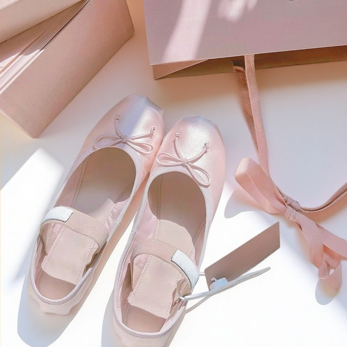Luxury Ballet Flats, Women's P - Ribbon Bow Gift avis et prix