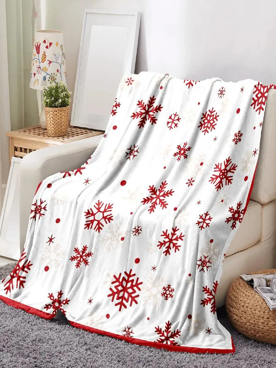 Red Snowflake Blanket Super So - Christmas Throw Blanket avis et prix