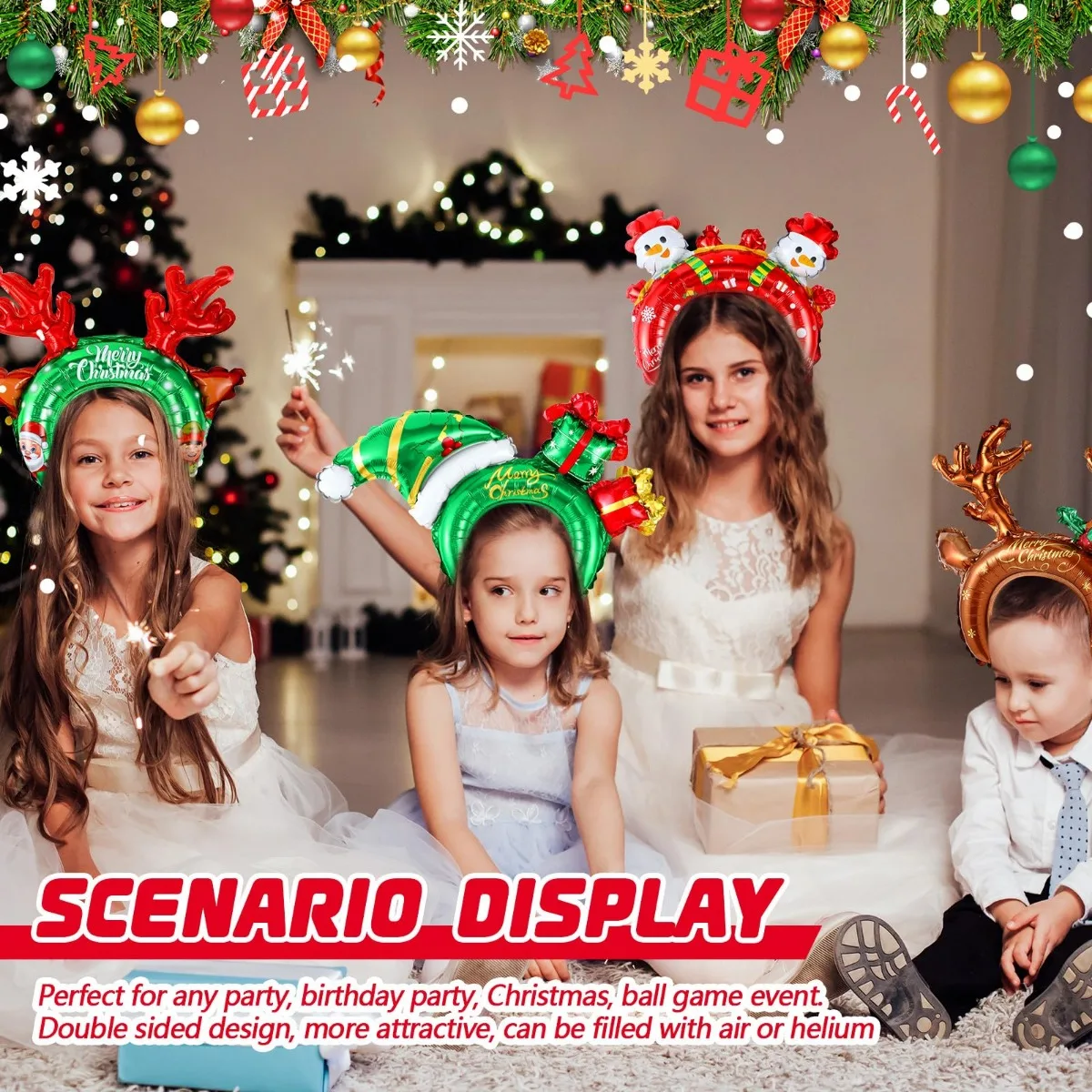 Christmas Inflatable Headbands - Reindeer Antlers Headband avis et prix