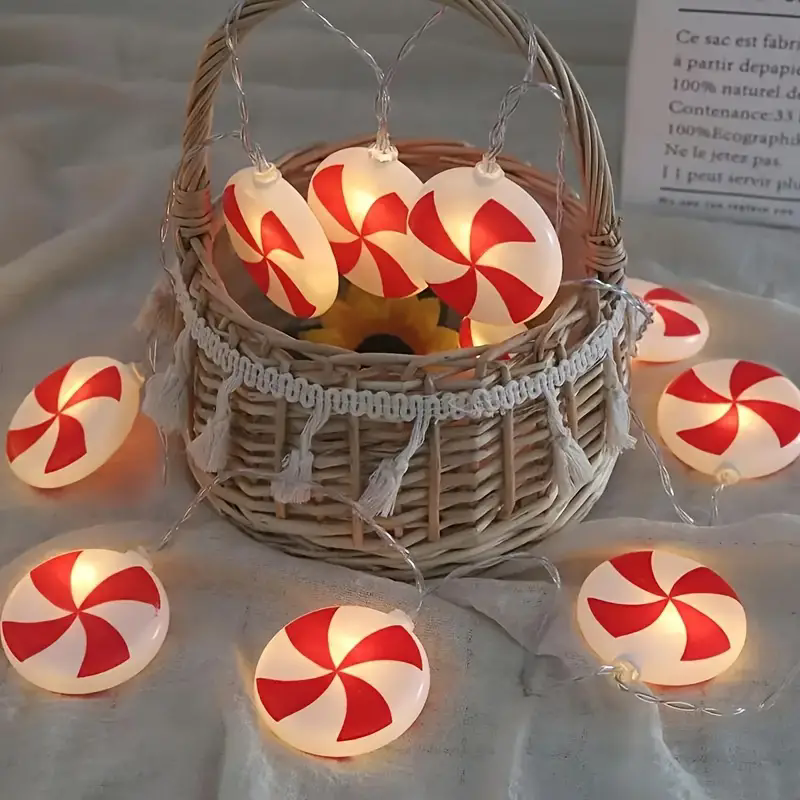 6m 40 LEDS Festive Candy Cane  - Led Fairy String Lights avis et prix