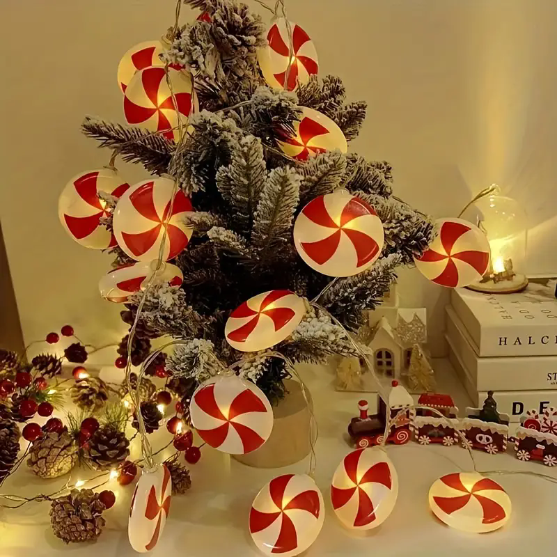 6m 40 LEDS Festive Candy Cane  - Led Fairy String Lights avis et prix