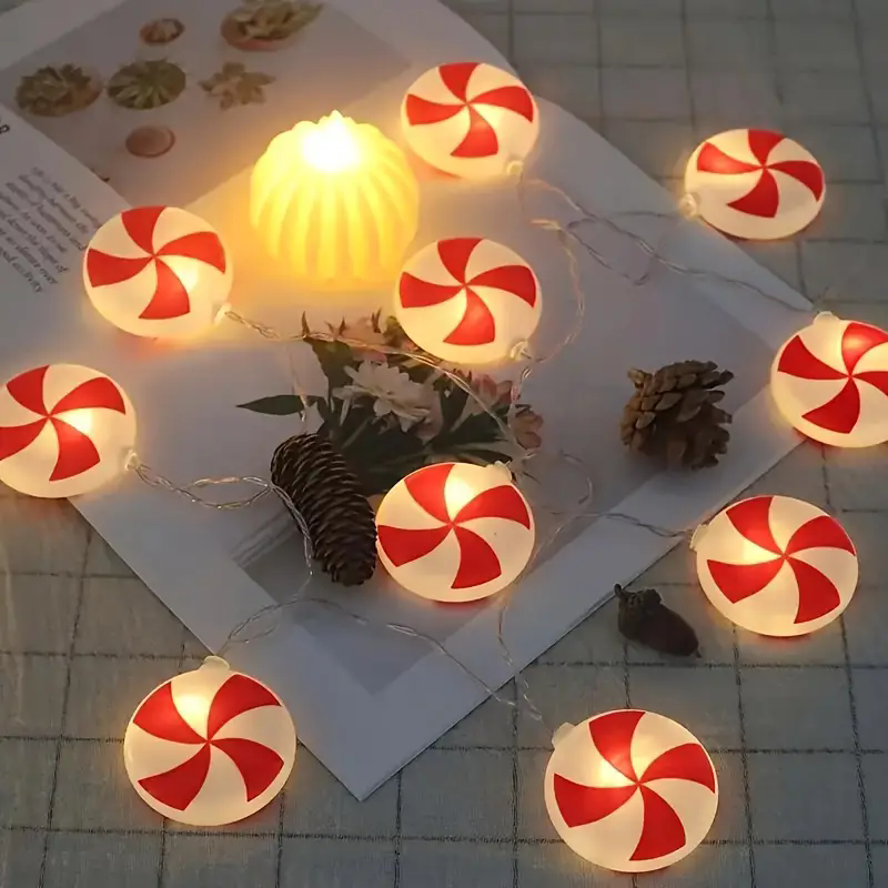 6m 40 LEDS Festive Candy Cane  - Led Fairy String Lights avis et prix