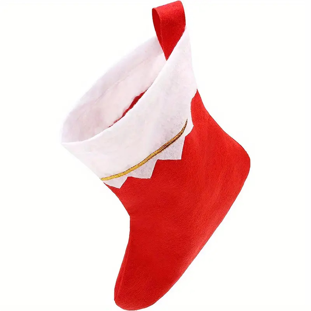 12pcs Red Felt Christmas Stock - Christmas Stocking Hanging avis et prix