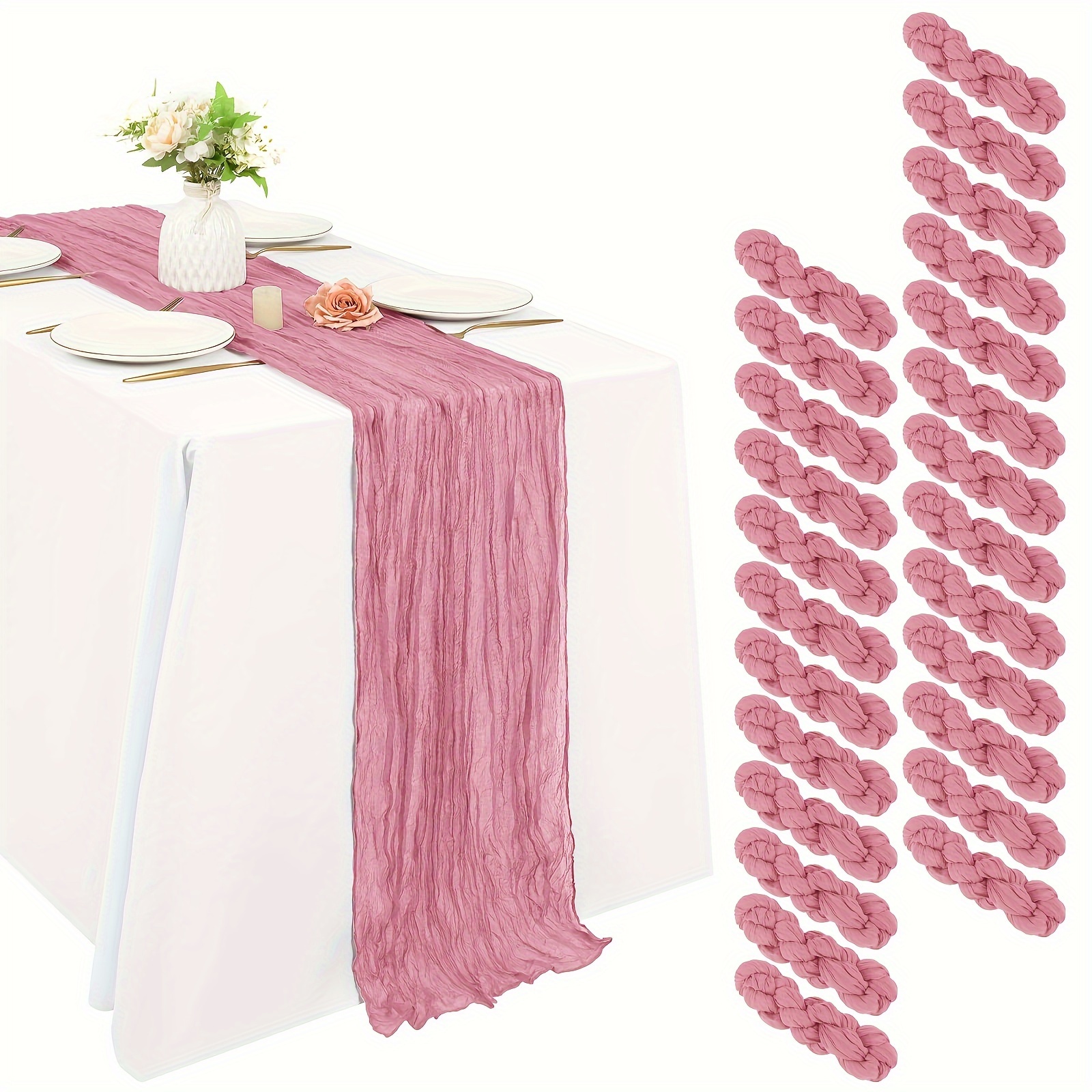 Of 25 Black Cheesecloth Table  - Christmas Table Runner avis et prix