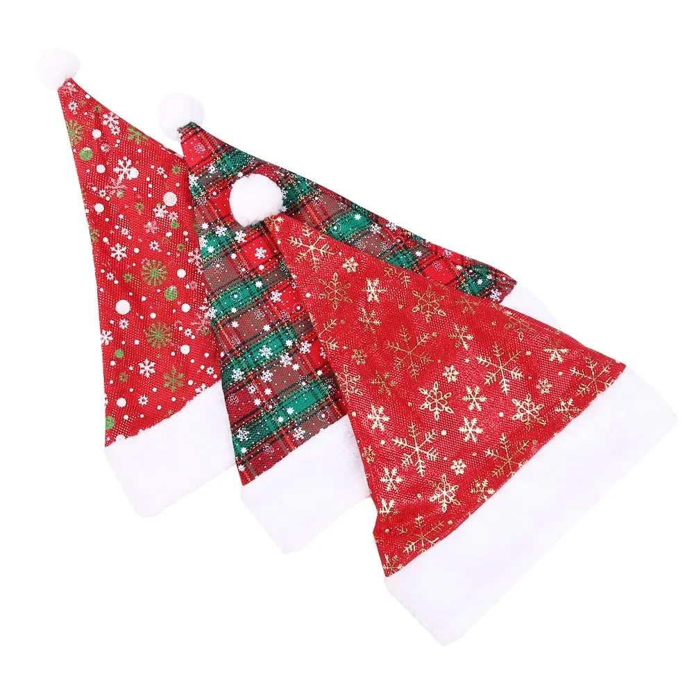 Thick Christmas Hat Red Checke - Santa Hat Plush avis et prix