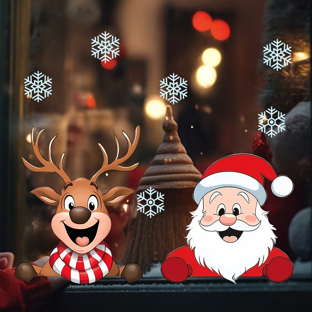 Festive Christmas Window Stick - Snowflake Window Decal avis et prix