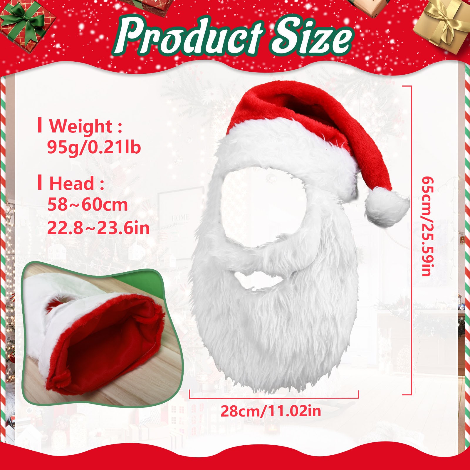 New Adults Ball Plush Christma - Santa Hat Plush avis et prix