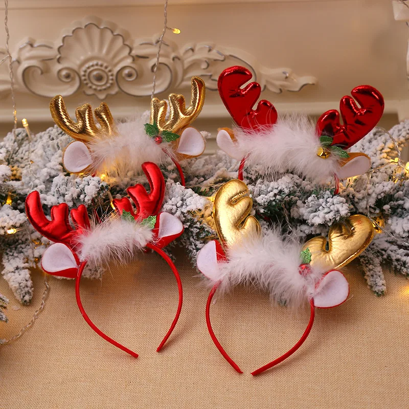 Fashion Christmas Red Bows Hea - Reindeer Antlers Headband avis et prix