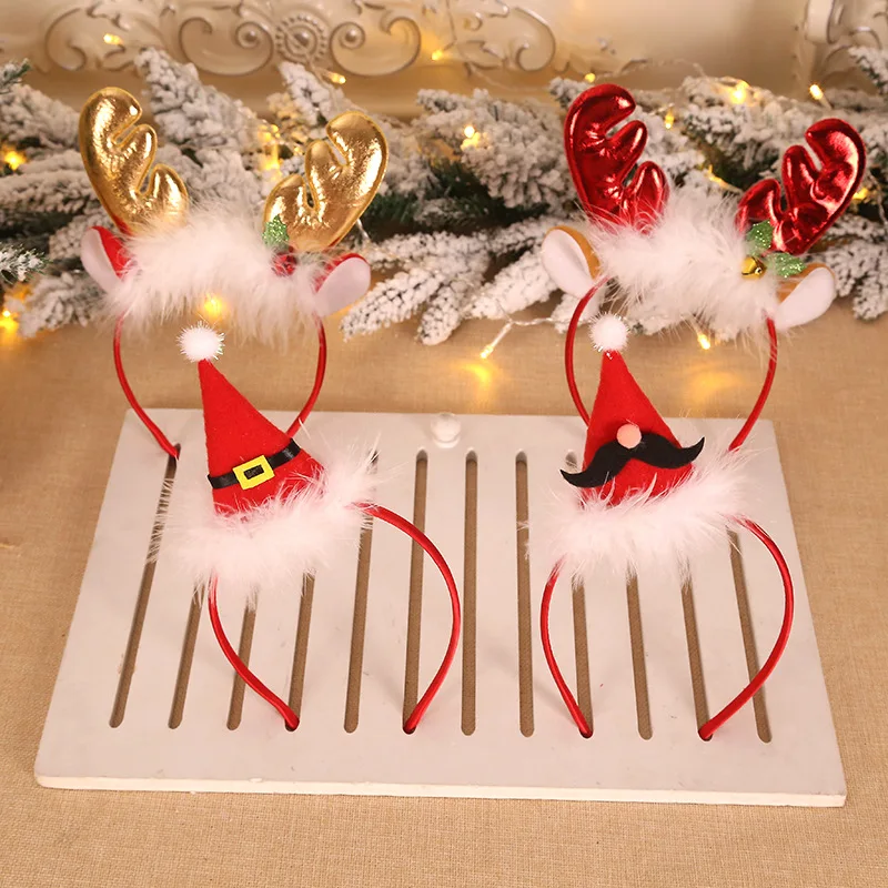 Fashion Christmas Red Bows Hea - Reindeer Antlers Headband avis et prix
