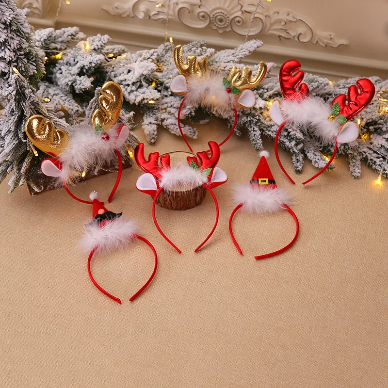 Fashion Christmas Red Bows Hea - Reindeer Antlers Headband avis et prix
