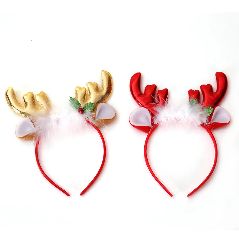 Fashion Christmas Red Bows Hea - Reindeer Antlers Headband avis et prix