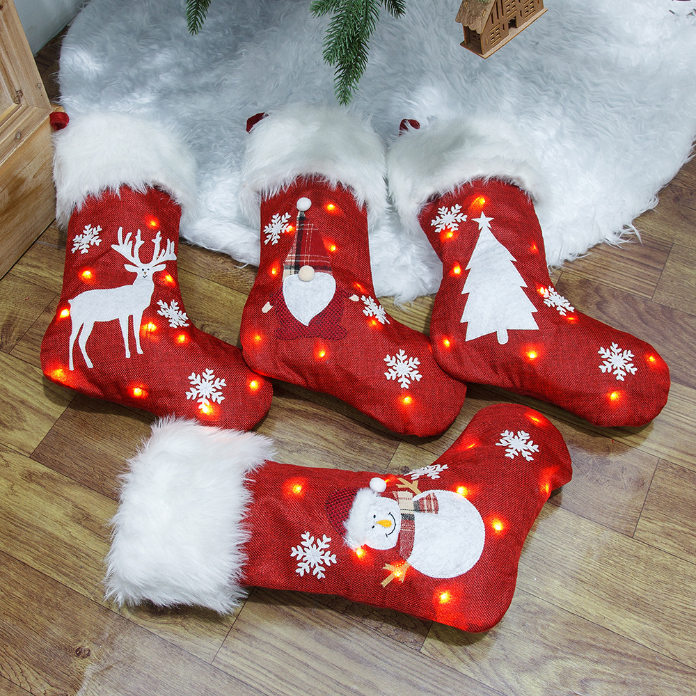 Christmas Socks With Led Light - Christmas Stocking Hanging avis et prix
