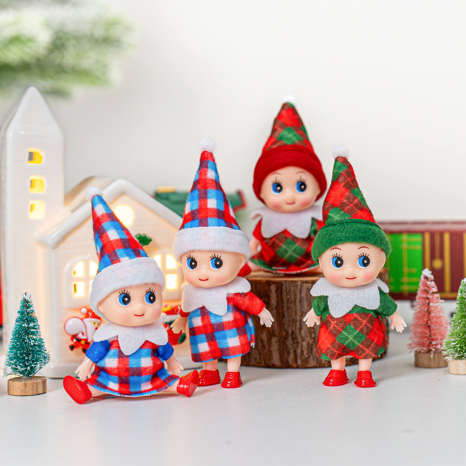 4/5/6 Pcs Mini Baby Elf Christ - Christmas Throw Blanket avis et prix