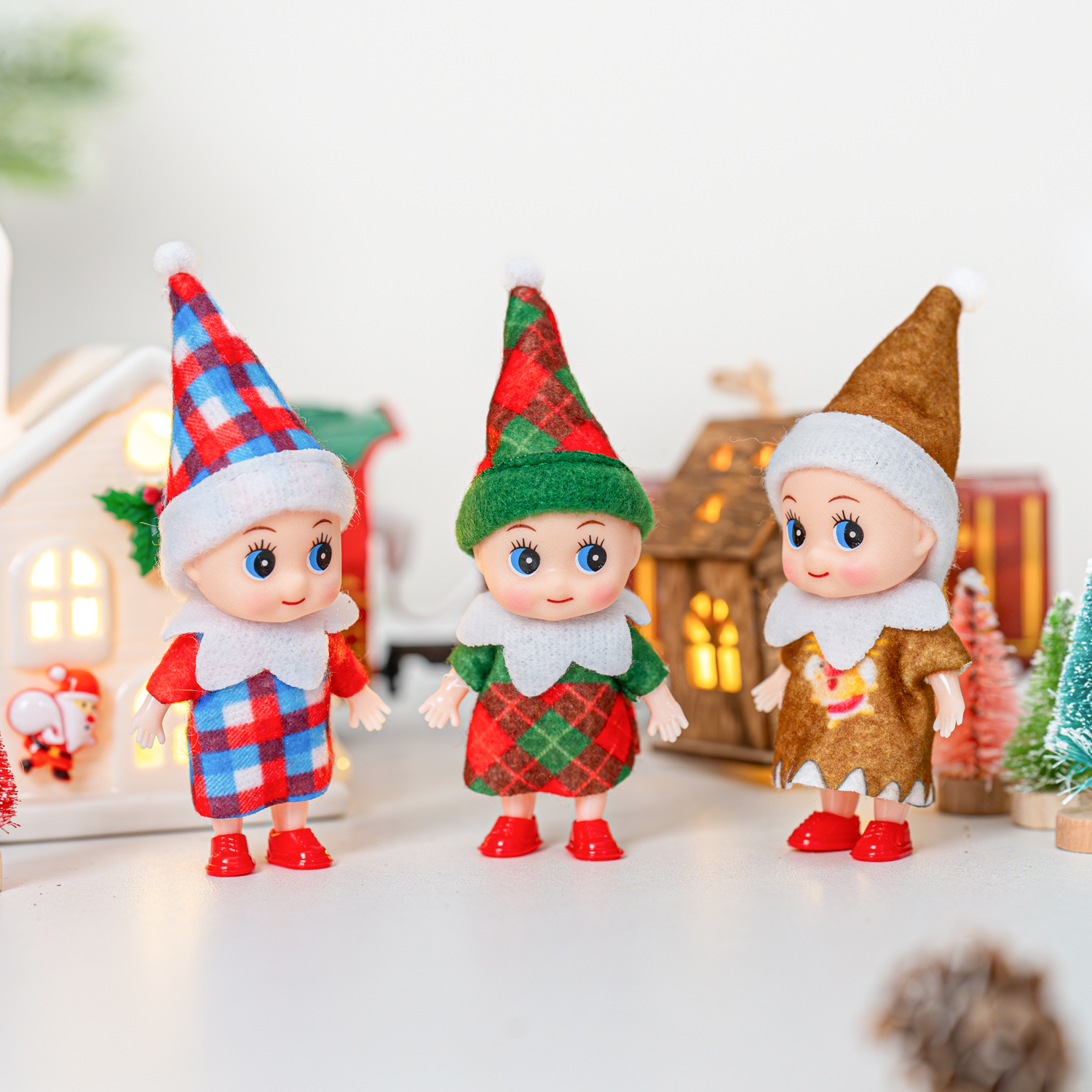 4/5/6 Pcs Mini Baby Elf Christ - Christmas Throw Blanket avis et prix