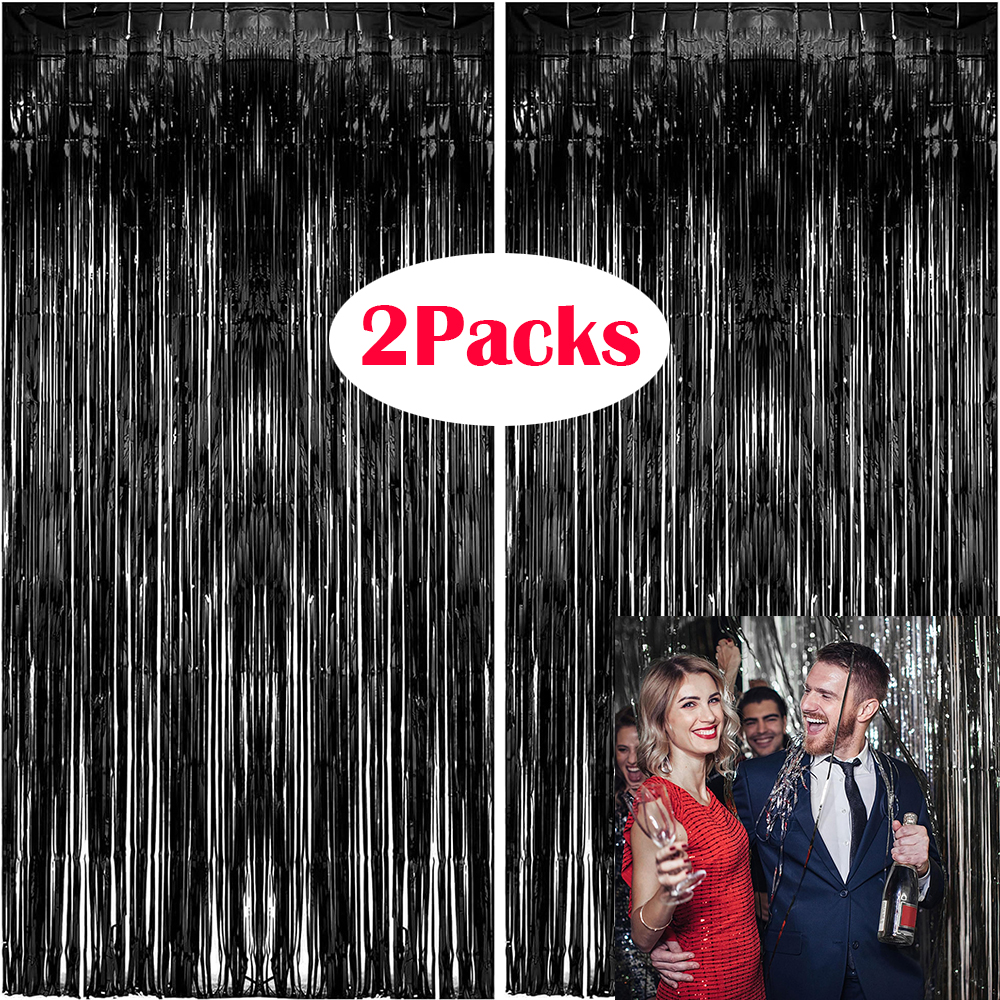 2Packs Black Metallic Tinsel F - Tinsel Garland Decoration avis et prix