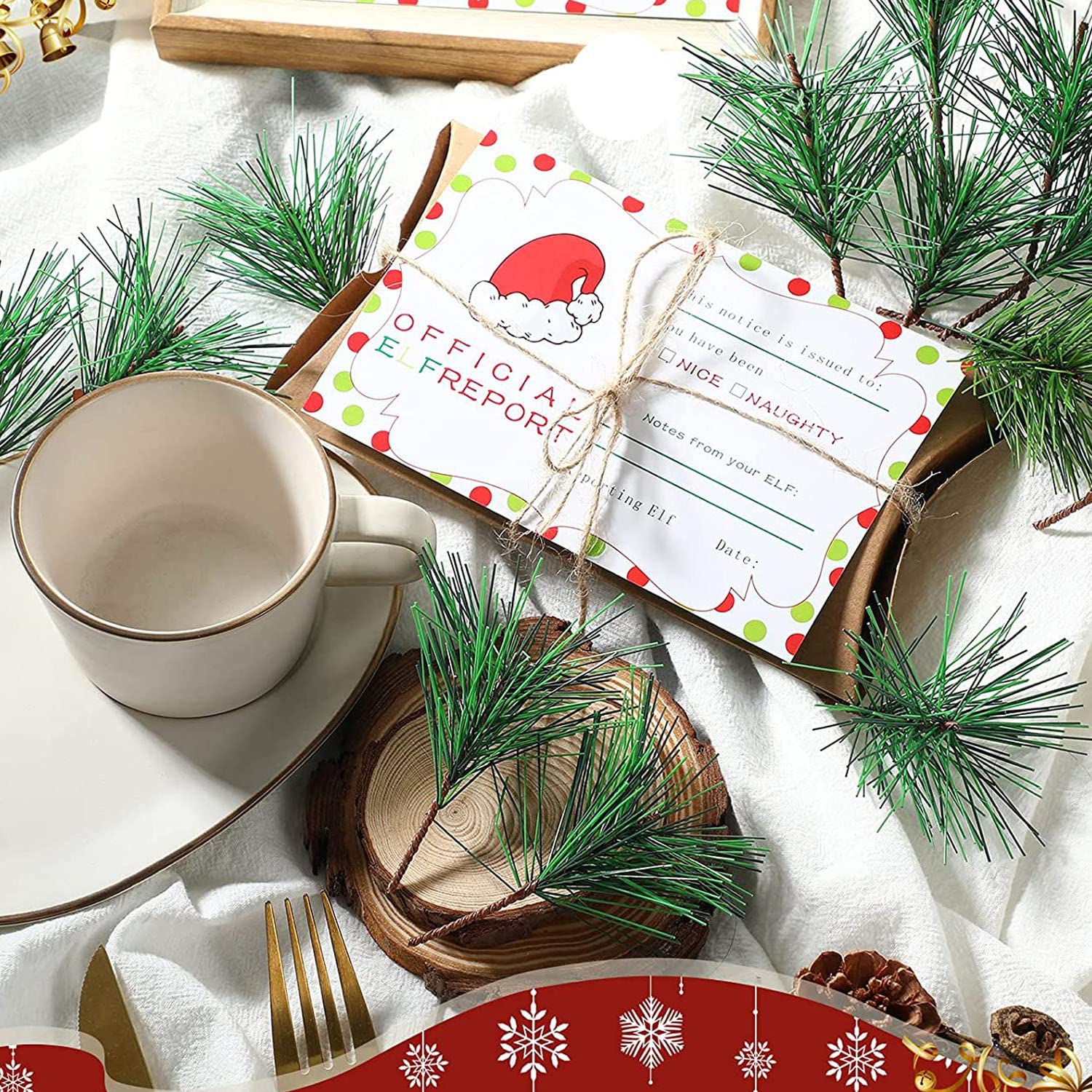 Fake Tree Leaves Branches Arti - Christmas Wreath Fake avis et prix
