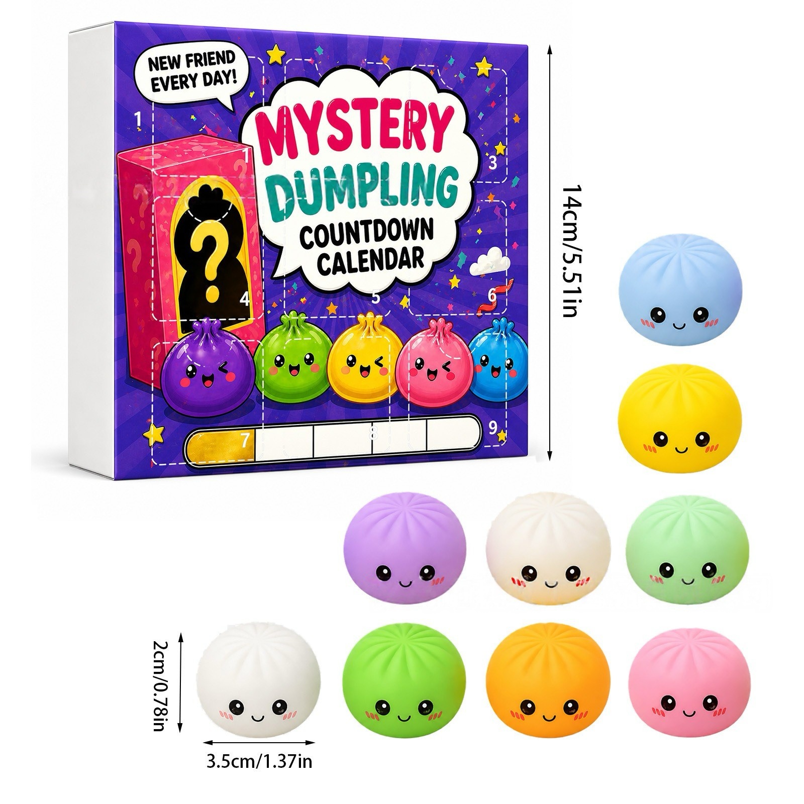 Kawaii Squishy Dumpling Advent - Advent Calendar Gift avis et prix