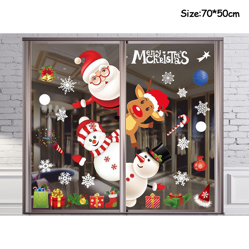 Merry Christmas Decoration Win - Snowflake Window Decal avis et prix