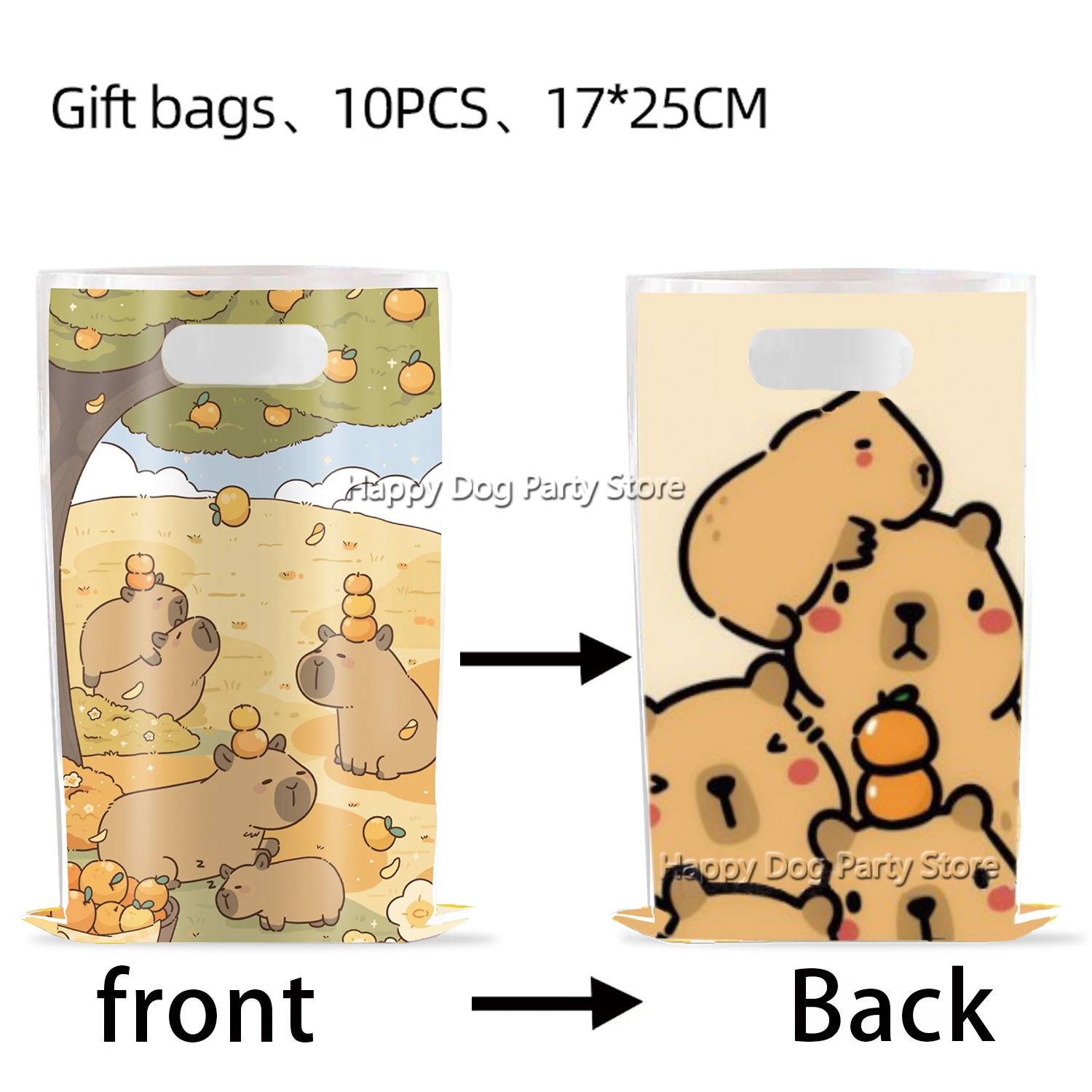 Cartoon Capybara Party Supplie - Gift Box Wrap Set avis et prix