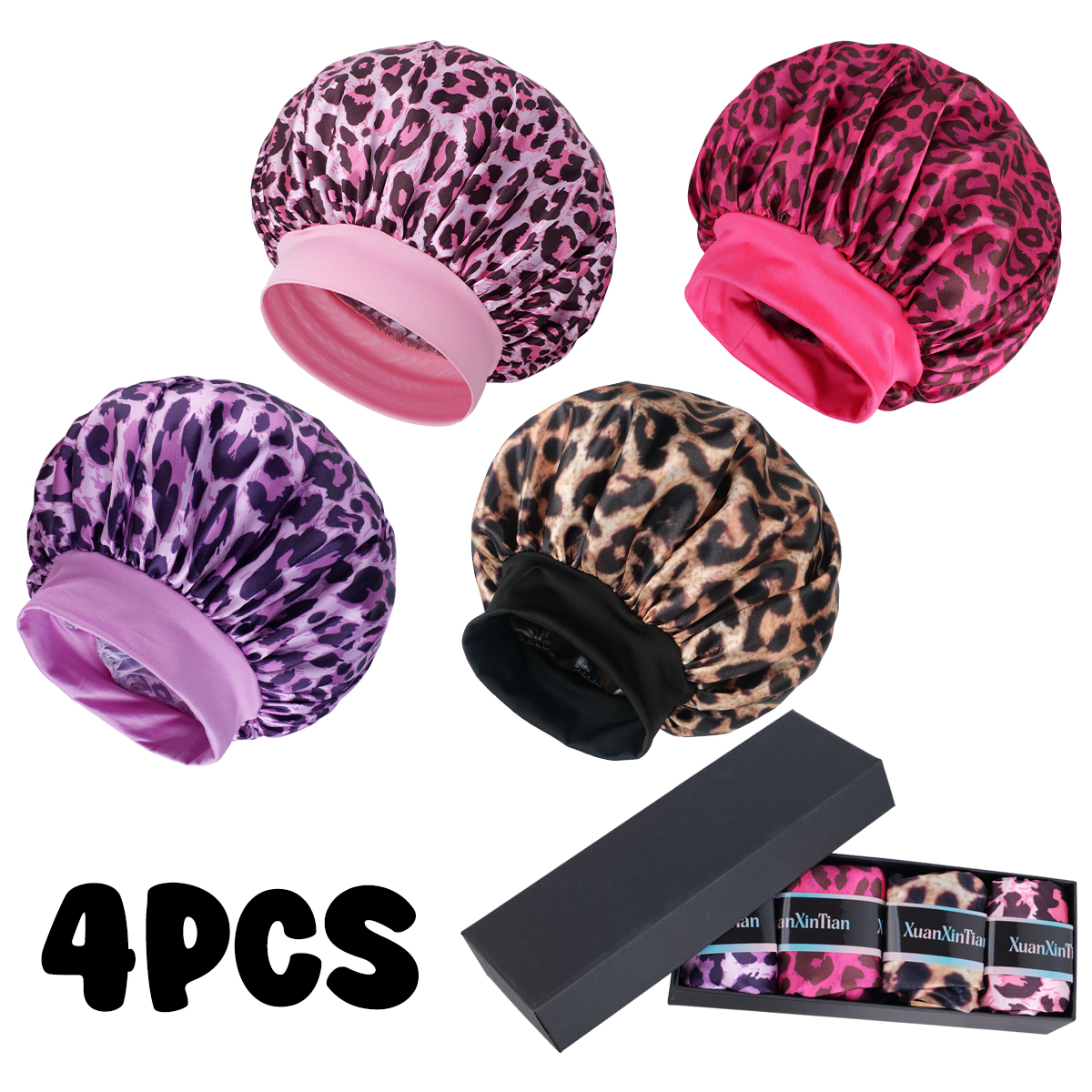 4PCS Mystery Hair Bonnet Gift  - Gift Box Wrap Set avis et prix