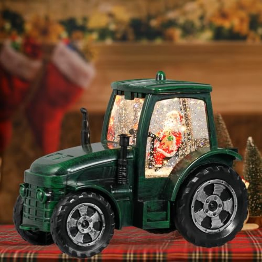 Christmas Snow Globe Tractor S - Snow Globe Musical avis et prix
