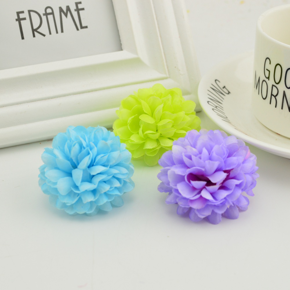 200PCS 5CM Silk Chrysanthemum  - Christmas Wreath Fake avis et prix
