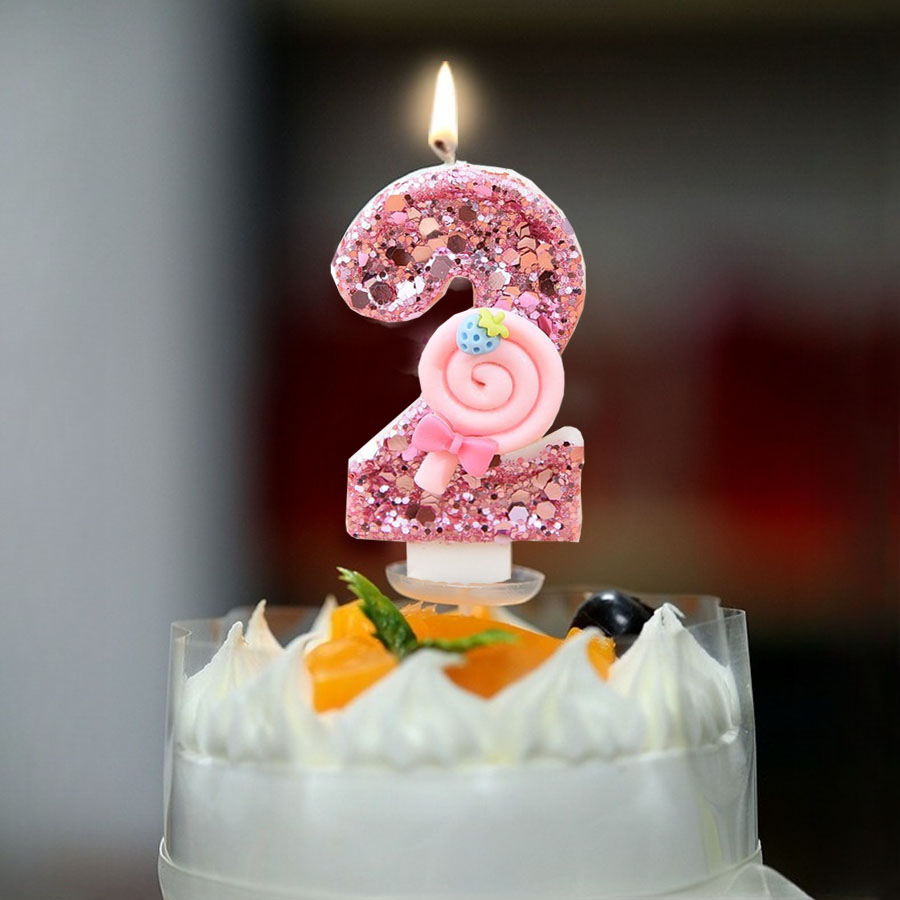 1pc Large 0-9 Numbers Pink Lol - Holiday Candle Set avis et prix