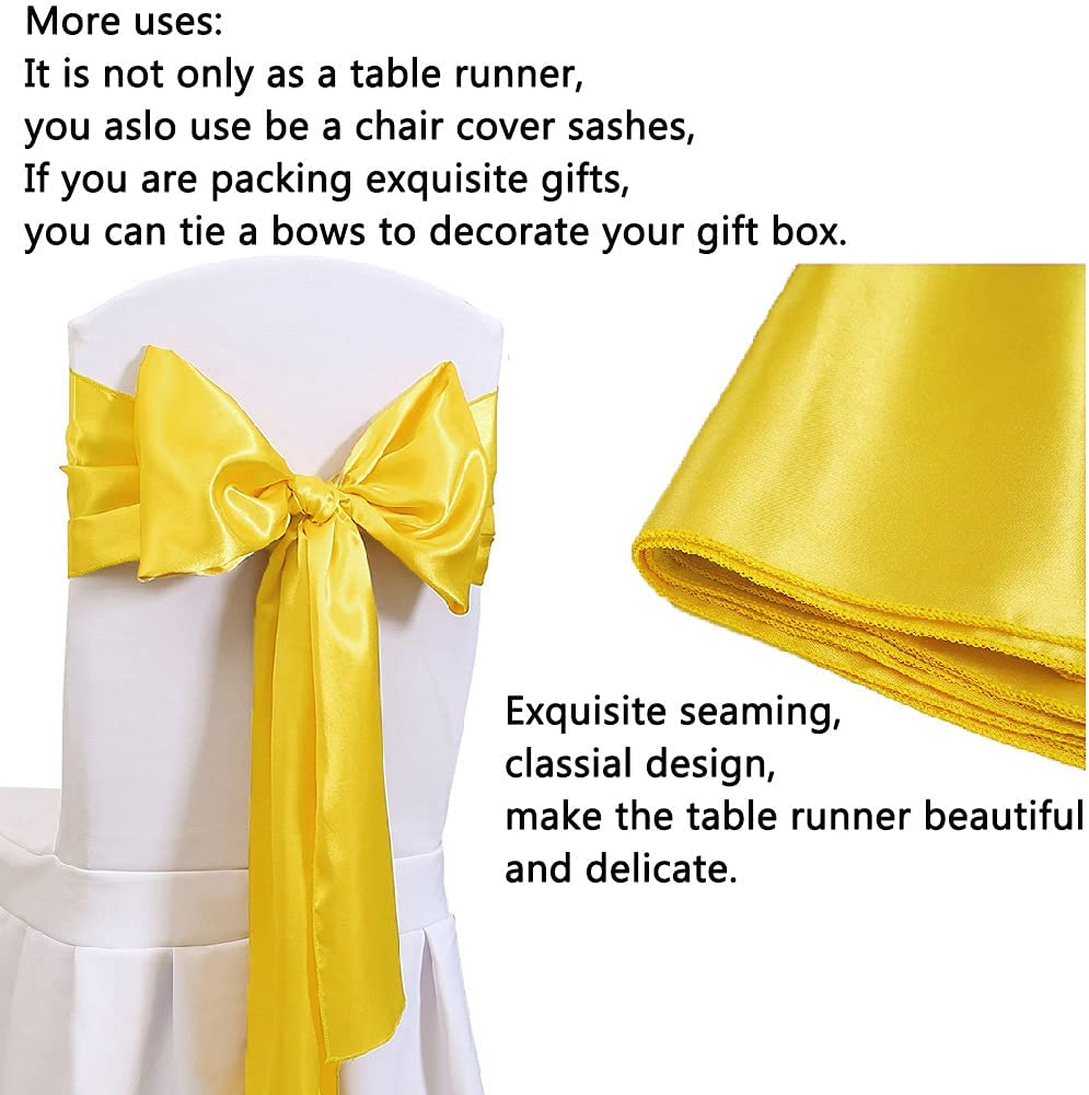 12x108 Inch Satin Wedding Tabl - Christmas Table Runner avis et prix