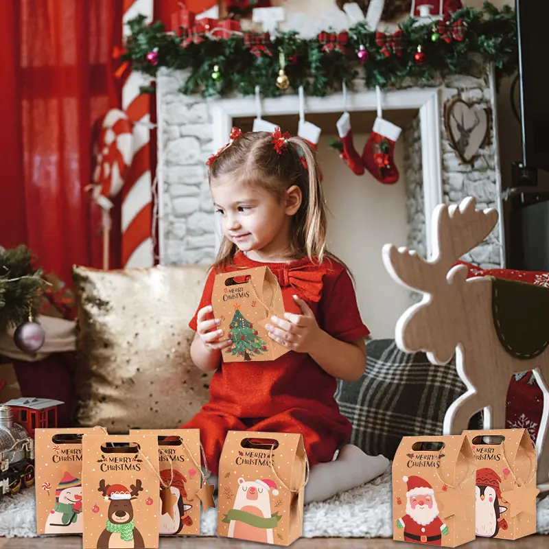 6/12/24Pcs  Christmas Kraft Pa - Advent Calendar Gift avis et prix