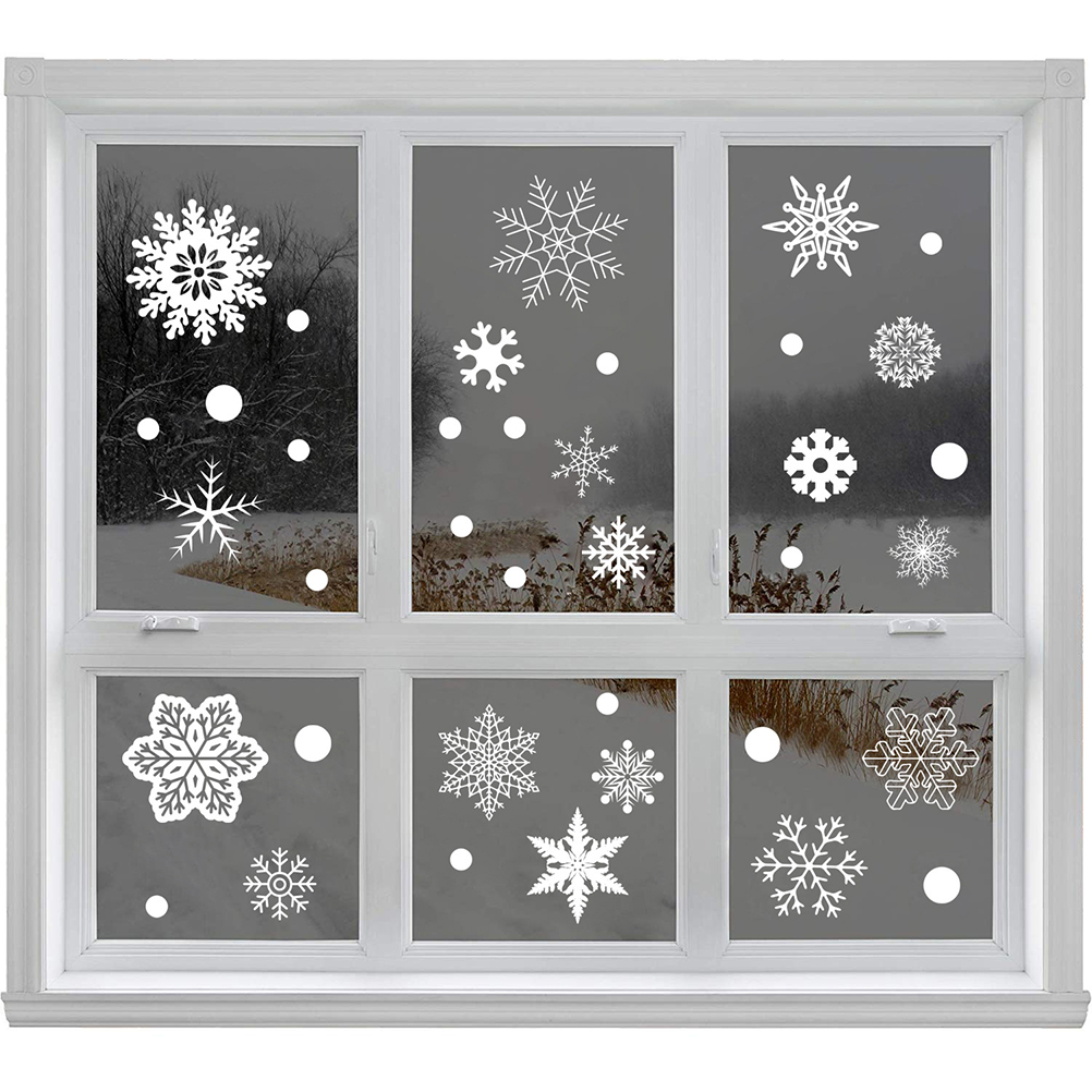 37PCS Gift Xmas Festival Suppl - Snowflake Window Decal avis et prix