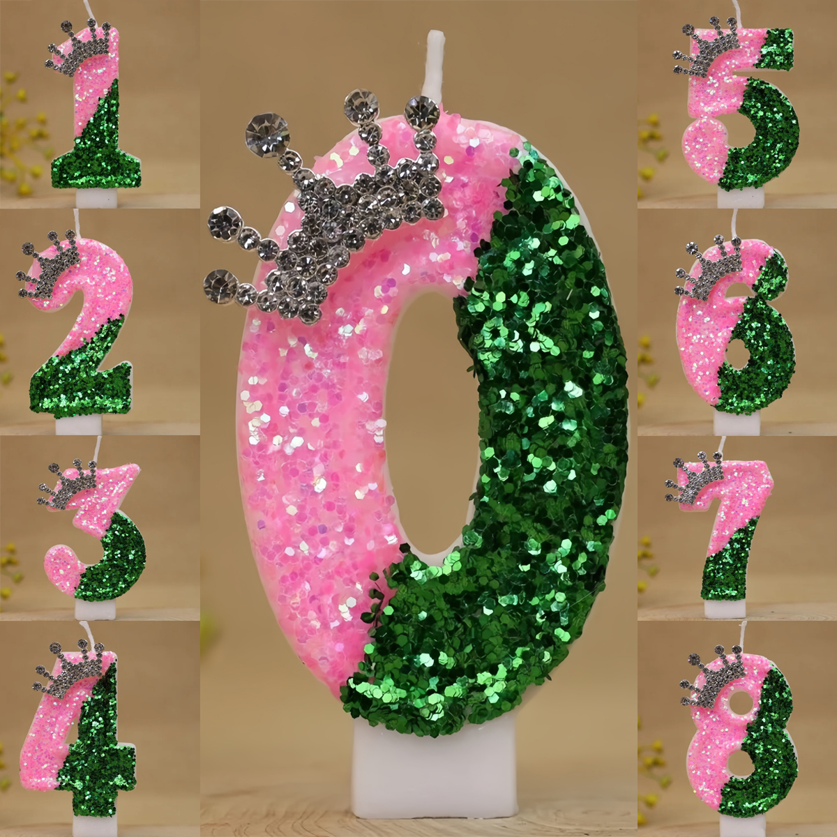 Sparkling Light Green Princess - Holiday Candle Set avis et prix