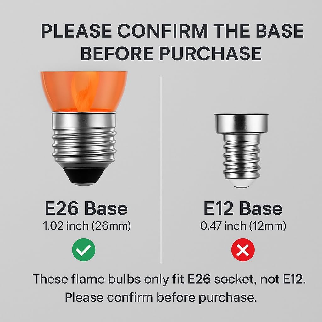 E26 Flame Light Bulbs, Flicker - Christmas Lights Outdoor avis et prix