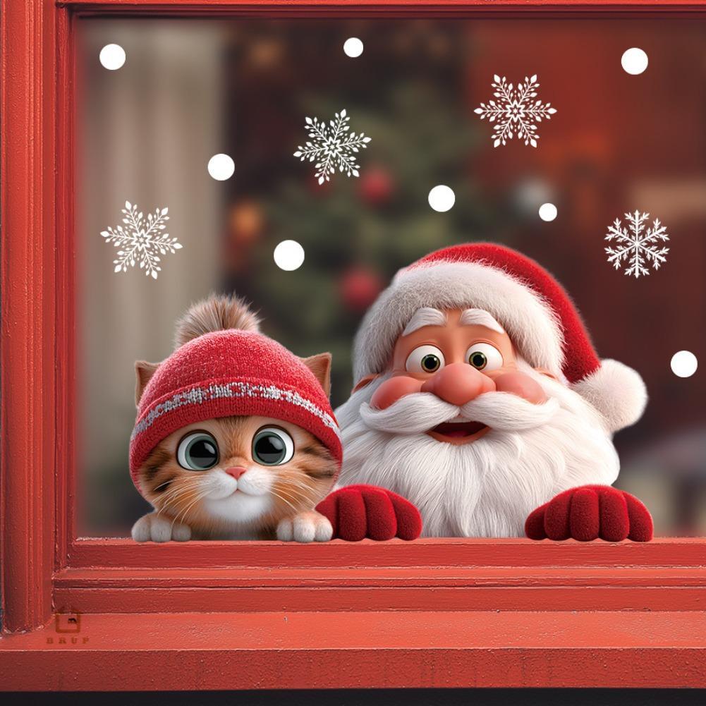 2pcs Christmas Window Clings S - Snowflake Window Decal avis et prix