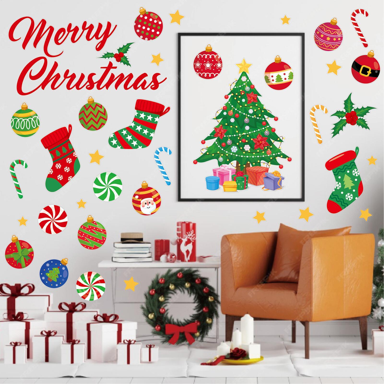 3 Pieces Christmas wall sticke - Snowflake Window Decal avis et prix