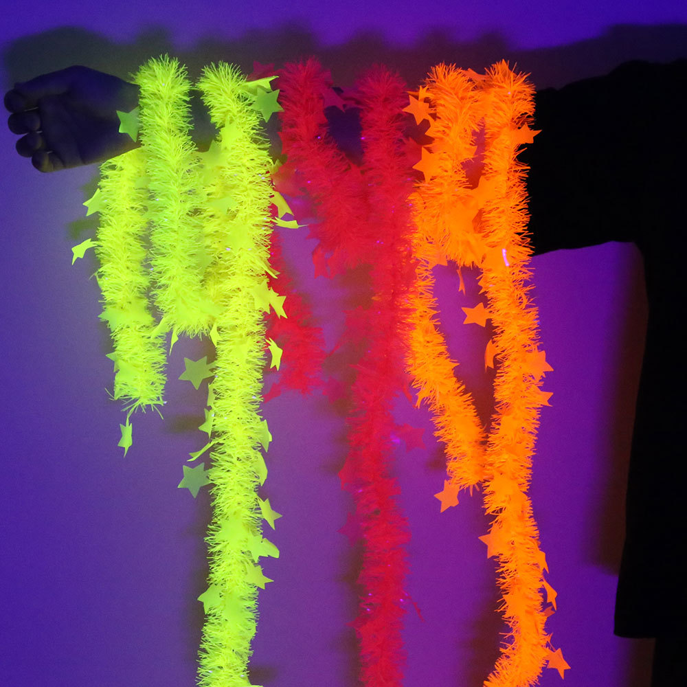 Birthday Theme Fluorescent Mac - Tinsel Garland Decoration avis et prix