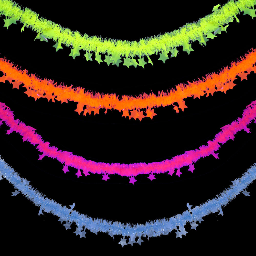 Birthday Theme Fluorescent Mac - Tinsel Garland Decoration avis et prix