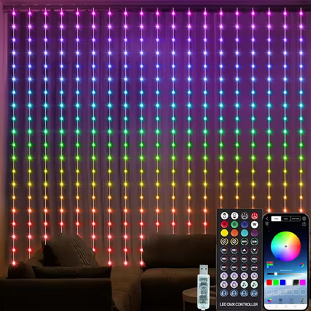 3M RGB Smart LED Curtain Light - Led Fairy String Lights avis et prix