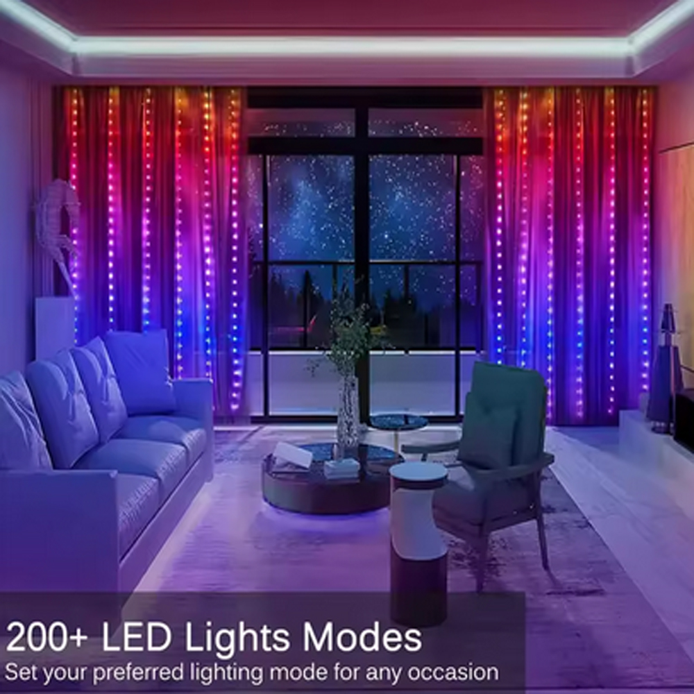 3M RGB Smart LED Curtain Light - Led Fairy String Lights avis et prix