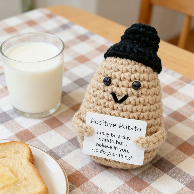 Cute Positive Potato Crochet D - Santa Hat Plush avis et prix