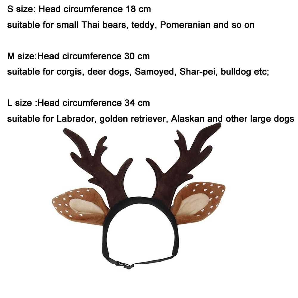 Dogs Headbands Deer Costume Ha - Reindeer Antlers Headband avis et prix