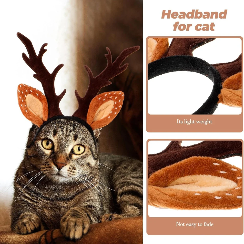 Dogs Headbands Deer Costume Ha - Reindeer Antlers Headband avis et prix
