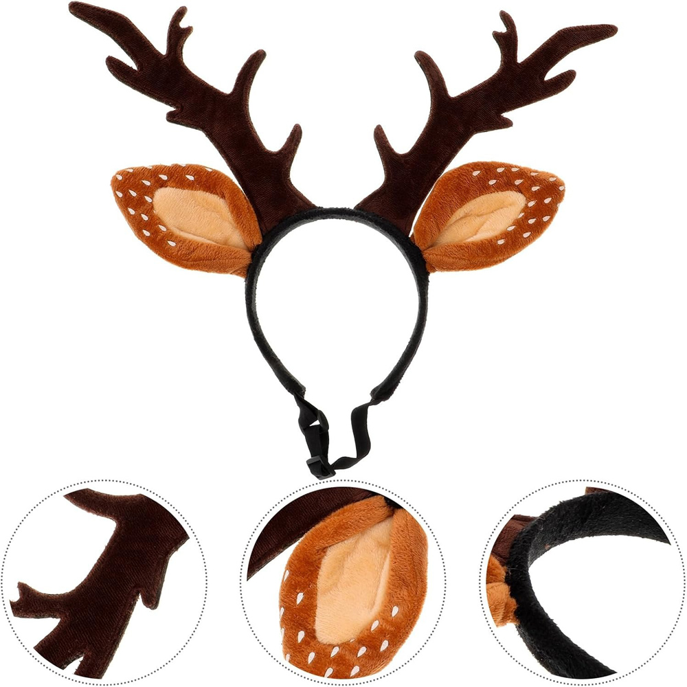 Dogs Headbands Deer Costume Ha - Reindeer Antlers Headband avis et prix