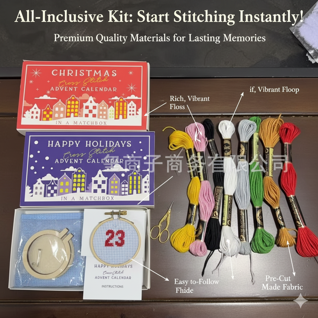 24 Days Countdown Cross Stitch - Advent Calendar Gift avis et prix