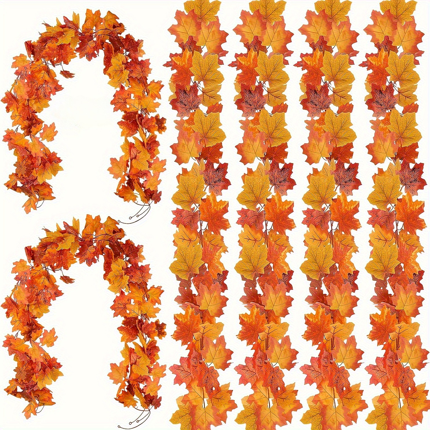 100CM Autumn Artificial Maple  - Christmas Wreath Fake avis et prix
