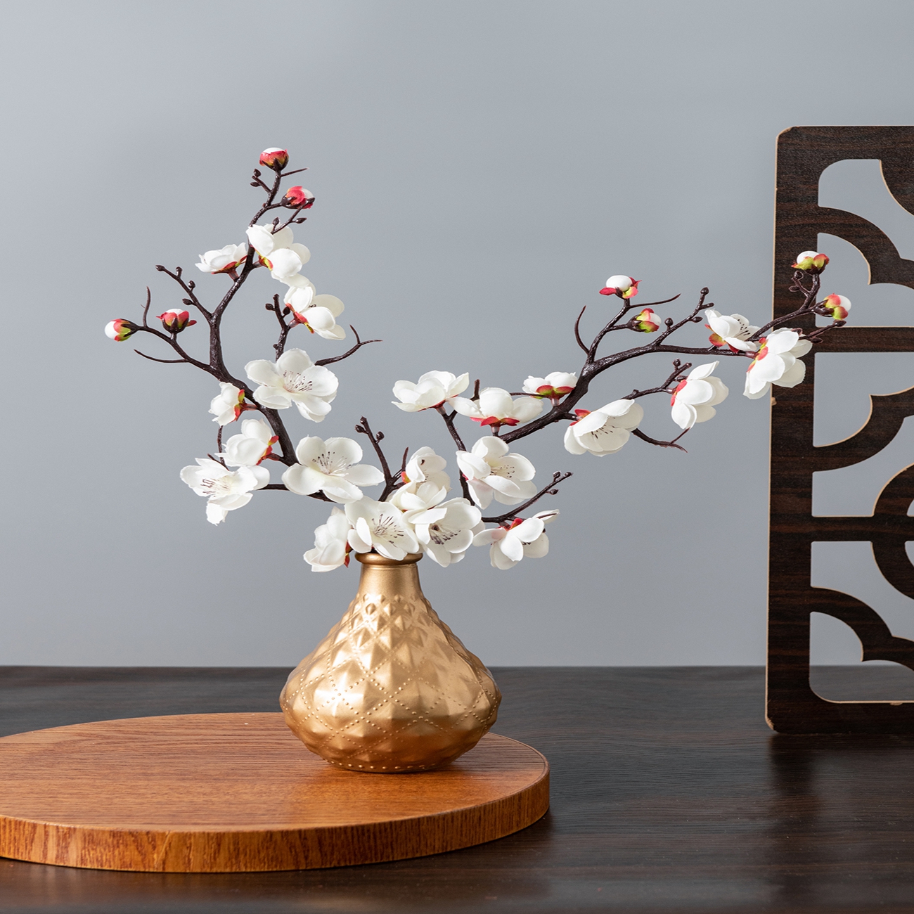 Artificial Flower Spring Plum  - Christmas Wreath Fake avis et prix